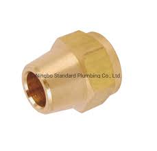 Ensure the flare fitting points away from the gas valve. China Brass Flare Long Nut Gas Fittings China Brass Fitting Compression Fittings