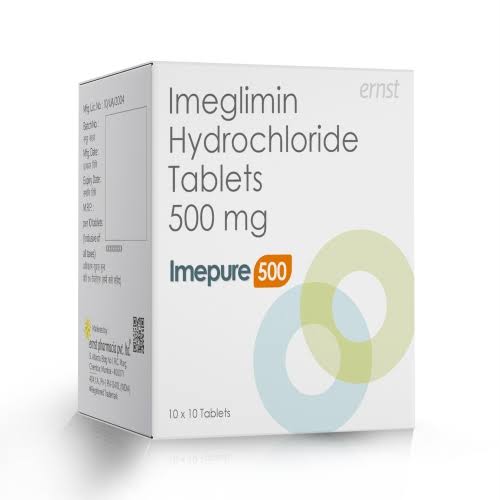Imeglimin Hydrochloride Tablets 500 Mg - IMEPURE 500 Tablets - Pharma