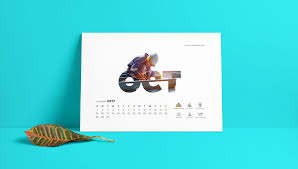 Calendar 2017 On Behance Desain Grafis Grafis Desain