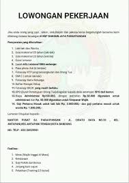 Loker bandung id adalah platform informasi lowongan kerja bandung terbaru. Loker Ksp Bangun Jaya Parahyangan Bandung Info Loker Bdg Informasi Lowongan Kerja Bandung