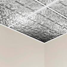 Metal ceiling tiles 1.best material 2.easy to install 3.lasting surface treatment 4.rich designs and colors 5.good price metal ceiling tiles ceiling ,metal ceiling we have 67 suppliers of metal ceiling tile. Metallic Drop Ceiling Tiles Ceiling Tiles The Home Depot