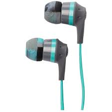 Skullcandy Ink D 2 0 Mic D Gray Mint Gray Headphones Skullcandy Skullcandy Headphones Earbud Headphones