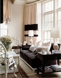 Black And White Pillows On Brown Couch Living Room Suzanne Kasler Home Decor Home Interior