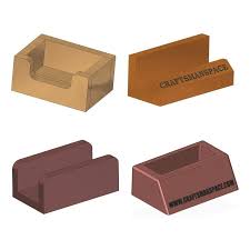 Both sturdy and stylish, each is handcrafted from black walnut and birch plywood and treated with an oil finish. Desktop Business Card Holder Plan Craftsmanspace
