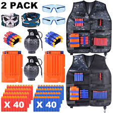 All versions of the ar nerf gun cost $49.99 usd. 2 Pack Kids Tactical Vest Kit For Nerf Guns Nerf Fortnite N Strike Elite Series Ebay