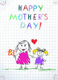 And if you like what you see. Happy Mothers Day Children Colorful Pencil Drawings Of Mom With Stock Photo Picture And Royalty Free Image Image 121510412