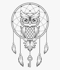 Coloring pages of dream catchers. Owl Dream Catcher Coloring Pages Free Transparent Clipart Clipartkey