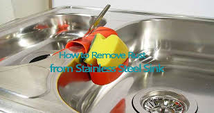 remove rust from stainless steel sink