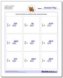 fractions as decimals fraction to decimals by division