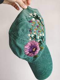 Hand Made Embroidered Hat Embroidery Fashion Hat Embroidery Embroidered Clothes