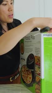 Presto Pizzazz Plus Rotating Pizza Oven 03432 Black Emovable For Easy  Cleaning | Ebay