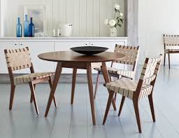 Standalone rectangle dining table & chairs (2seat). Risom Dining Table Knoll