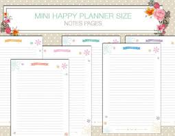Mini Happy Planner Printable Planner Inserts Pdf 4 5 X 7 Etsy Mini Happy Planner Printable Planner Happy Planner