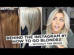 Behind The Instagram 1 How To Go Blonde Without The Brass Blonde Hair At Home Brunette To Blonde Dyed Blonde Hair