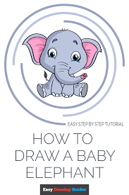 Follow along to learn how to draw this cute, cartoon elephant, animal step by step easy. How To Draw A Baby Elephant Really Easy Drawing Tutorial