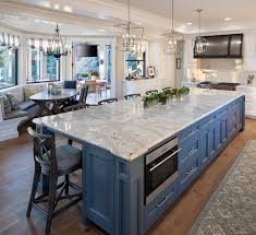 Kitchen Island Blue Kitchen Island With Cambria Quartz Countertop Kitchenisland Bluekitchenisland C Kitchen Interior Interior Design Kitchen Kitchen Remodel