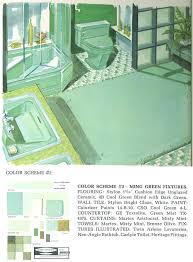 Mint green stands firmly on the 50's and all it's glory. The Color Green In Kitchen And Bathroom Sinks Tubs And Toilets From 1928 To 1962