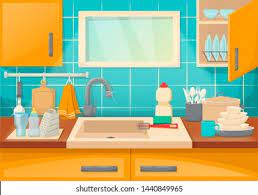 Check spelling or type a new query. Clean Sink Kitchenware Modern Kitchen Furniture Stock Vector Royalty Free 1440849965