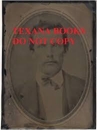 1870s Tenn. or Texas Lawrence Mercer Jackson Large Tintype Married Nannie  Stout