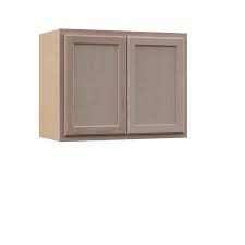 Hampton Bay Hampton Assembled 30x23 5x12 In Wall Bridge Cabinet In Unfinished Beech Kw3024 Uf The Home Depot In 2020 Kitchen Wall Cabinets Wood Door Frame Solid Wood Doors