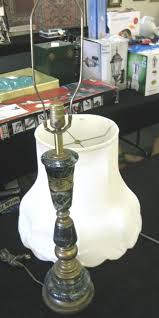 Vintage green metal lampitem attributesroom: Vintage Green Marble Lamp With Shade