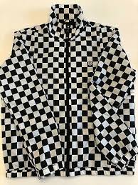 Black And White Checkered Jacket Ad Ebay New Vans Scatter Check Zip Jacket Women S Checkered Size Small Black White Zip Jacket Women Jackets For Women Checkered Jacket