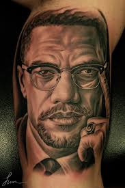 Malcom X By Jun Cha Jun Cha Tattoo Tattoos Portrait Tattoo