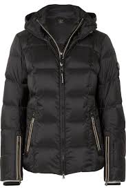 Sanne D Hooded Quilted Down Ski Jacket