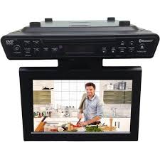 Sylvania Bluetooth Wireless Under The Counter Cabinet Kitchen Led Tv Dvd Combo Walmart Com Tv In Kitchen Under Counter Tv Sylvania
