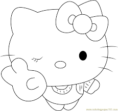 All of it in this site is free, so you can print them as many as you like. Hello Kitty The Cat Coloring Page For Kids Free Hello Kitty Printable Coloring Pages Online For Kids Coloringpages101 Com Coloring Pages For Kids