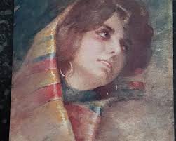 Carte postal portrait de femme