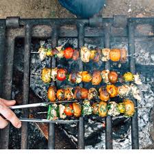Just place the stick and grill over difficult features: 15 Grilled Kabob Recipes To Make Over Your Campfire Fresh Off The Grid