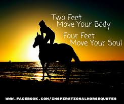 Inspirational Horse Quotes Two Feet Move Your Body Four Feet Move Your Soul Facebook