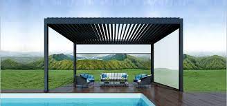 Aluminium Pergola Retractable Awning Louver Window Louver Frame Alunotec Pergola Modern Pergola Aluminum Pergola