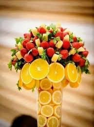 Vase De Fleurs Fruits Art Et Cuisine Fruits Decoration Noel Cuisine
