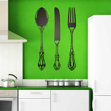 Nous vous proposons de retracer l'histoire de cet ustensile qui a révolutionné les usages et les arts de la table. Sticker Muraux Cuillere Fourchette Et Couteau Webstickersmuraux Com