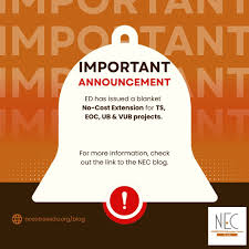 Important TRIO Update On August 26, 2025, the U.S. Department of Education  issued a blanket No-Cost Extension (NCE) for: - Talent Search (TS) -  Educational Opportunity Centers (EOC) - Upward Bound (UB) -