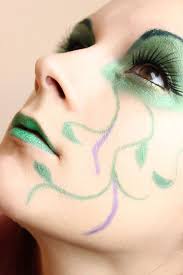 Green Fairy Make Up Waldfee Schminken Fasching Schminken Schminkkopf
