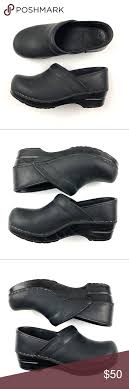 Dansko Clog Shoe Black 36 Us 5 5 6 Slip On Matte Size 36