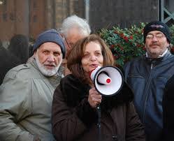 Image result for rasmea odeh with bullhorn