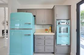 These retro kitchen appliances offer the form and the function! Santa Cruz Turquoise Appliances Midcentury Kitchen Phoenix By Real Estate Judge Houzz