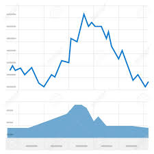 Stock Graph Vector Illustration Concept Of Trading Market Charts