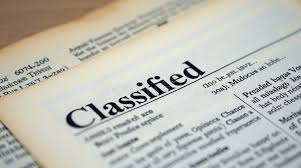 Classified Advertisement Stock ...