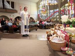 Prayers for easter celebrating the resurrection of jesus christ within the christian faith. Easter Food Basket Blessing A Beloved Tradition For Many Catholic Faithful Valparaiso News Nwitimes Com
