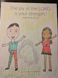 This is a great activity for reviewing vocab. Joy Of The Lord Is Your Strength Coloring Page From Nehemiah 8 10 Ministry To Children