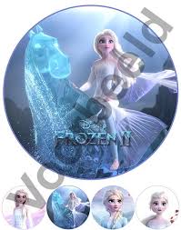 Eetbare Print Frozen Ii Elsa Paard 20cm