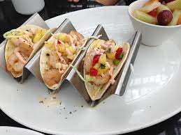 Spray grill grates with pam or rub down with olive oil. Firebirds Wood Fired Grill Mahi Mahi Tacos Another Food Critic