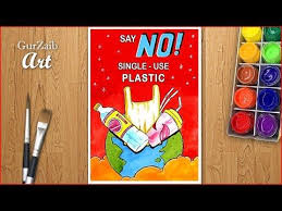 What is japan doing about marine plastic pollution? Say No To Single Use Plastic Drawing Poster Chart Painting For Competition Easy Step By Step Youtu In 2021 Poster Drawing Drawing Competition Oil Pastel Colours