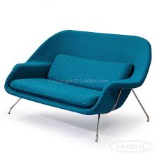 Womb Mid Century Modern Loveseat Sofa Caribbean Danish Cashmere Wool Mid Century Modern Loveseat Love Seat Loveseat Sofa
