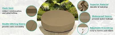 Rated 5 out of 5 stars. Outdoor Canopy Daybed Sofa Cover With Waterproof Sealed Seam Taupe Sunpatio Round Patio Daybed Cover 88 Inch All Weather Protection Uv Resistant Sofa Covers Patio Furniture Covers Fcteutonia05 De